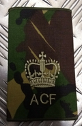 Genuine British Army Woodland Camo ACF WO2 Warrant Officer Rank Slide Epaulette