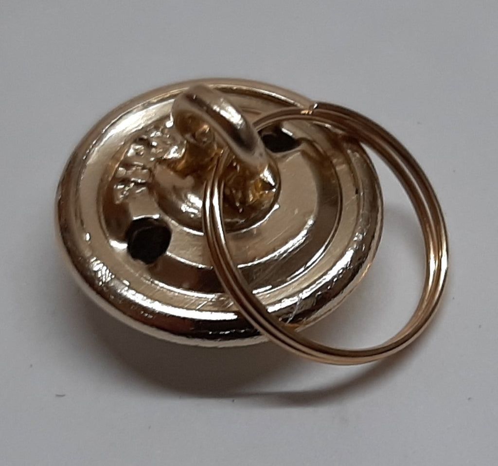 Metal Button Split Rings ½" / 14mm Diameter Set of 10- NEW