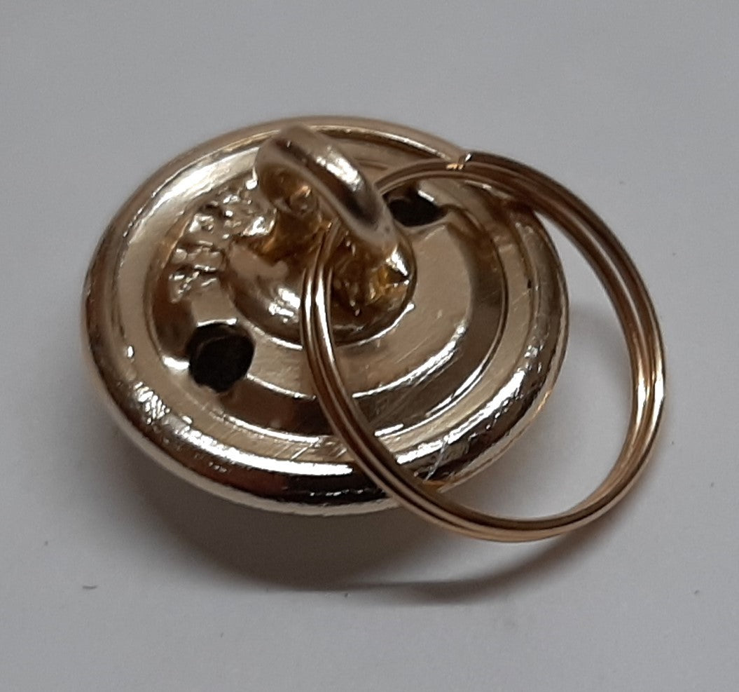 Metal Button Split Rings ½" / 14mm Diameter Set of 10- NEW