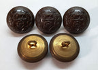 Royal Hampshire Buttons British Army Insignia Subdued / Bronze Size 40L X5