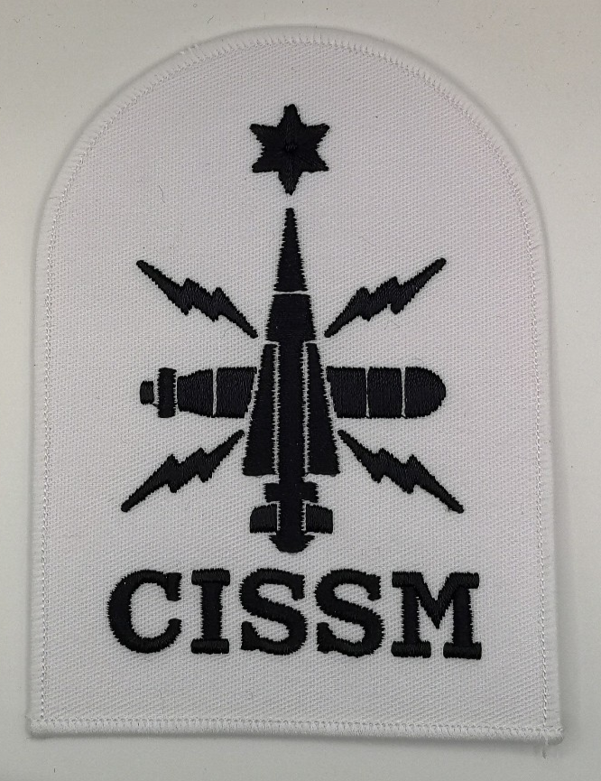 Royal Navy Warfare CISSM Able Rate Blue on White Qualification Patch