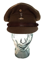 No2 Dress Hat Officer Vintage British Army Signals (KC) Insignia Size 55cm