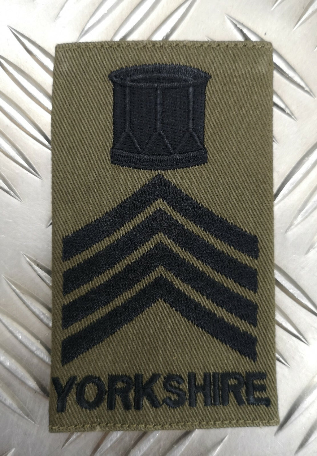 Genuine British Army Issue OD Drum Major Rank Slide Epaulette Yorkshire Regiment