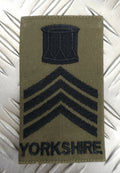 Genuine British Army Issue OD Drum Major Rank Slide Epaulette Yorkshire Regiment