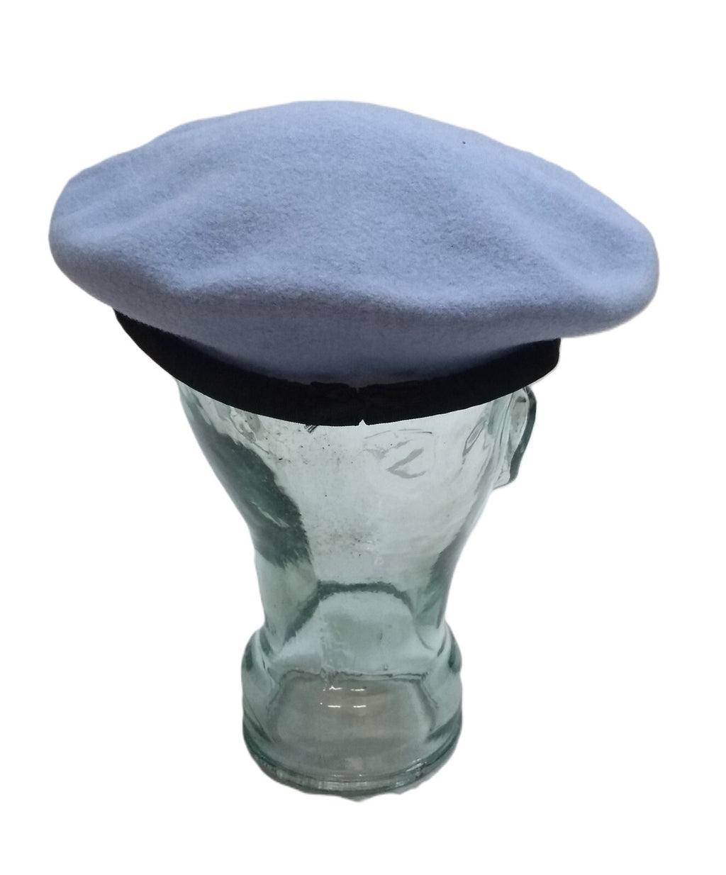 AAC Blue Beret Goldings Army Pattern Wool / Silky Lining & Petersham Trim 62cm