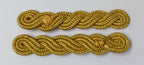 2nd Lieutenant Shoulder Cords Ceremonial Wire Cord Shoulder Epaulettes Rank Pips