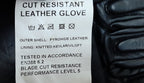 Cut Resistant Gloves Leather Knuckle and Back Hand Protection Riot Public Order