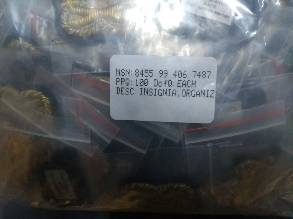 The Mercian Regiment Gilt Wire Arm Patches British Army Issue No1 x 50 Pairs NEW