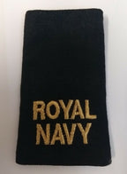 Genuine British Royal Navy Issue "Able Rate" RN black Rank Slide Epaulette