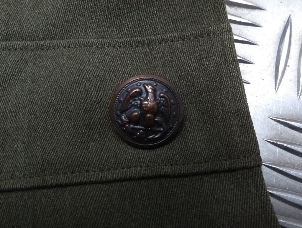 Vintage USN Jacket Wool Serge United States Navy Naval Uniform Tunic No Belt