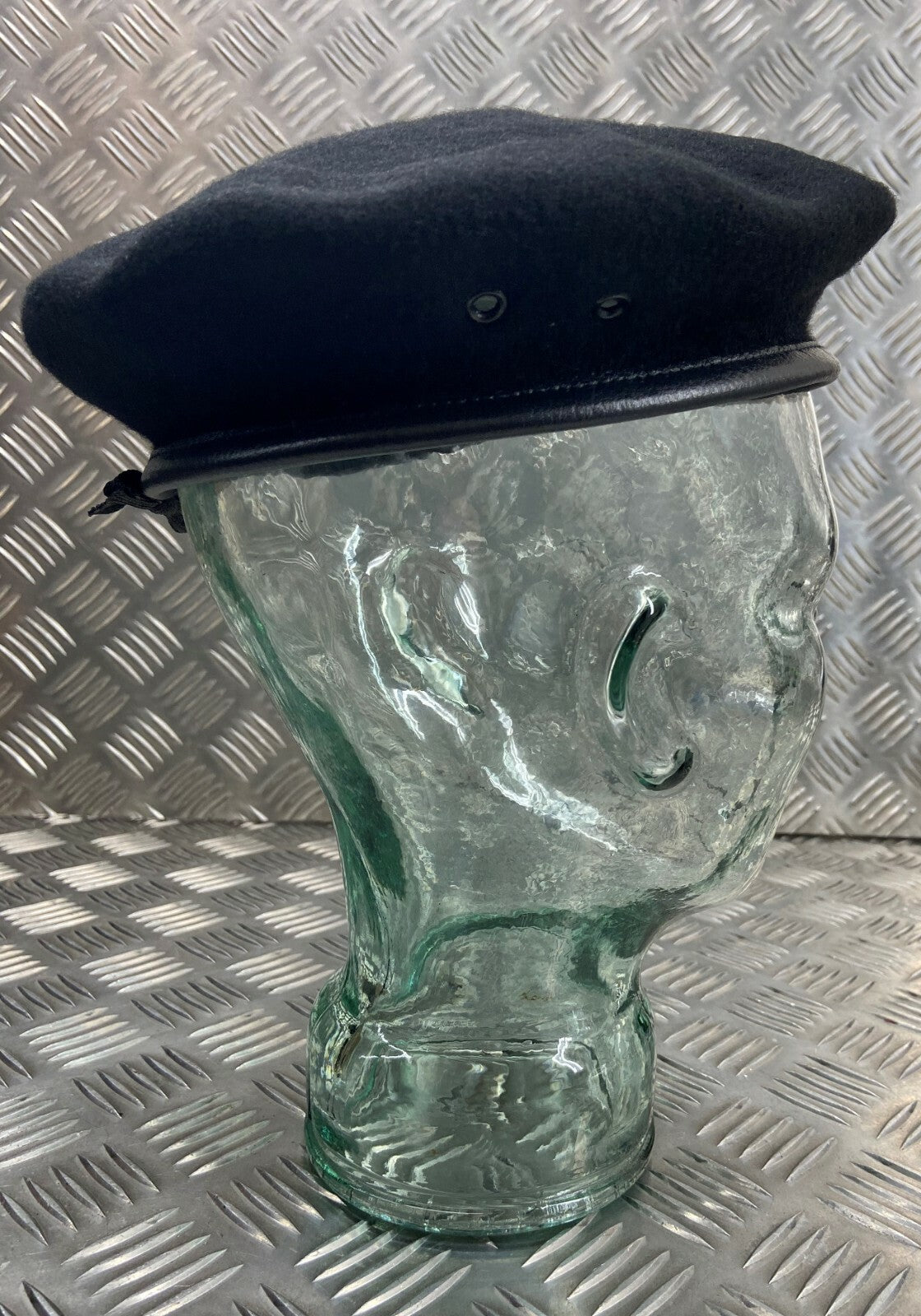 Black Beret Cap British Made General Service Dress No Insignia - All Sizes