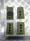 Queen's Royal Hussars QRH OD Green Slides Genuine British Army - NEW