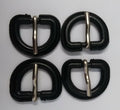 Genuine British 3/4" Stable Belt Bound D Ring Prong Buckle 2 Pair STD58