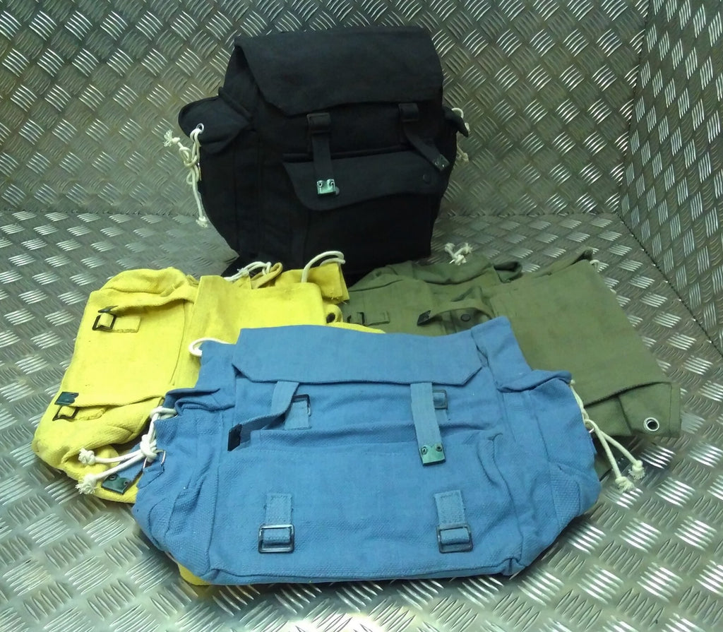 Military Style Vintage Canvas Web Rucksack Back Pack Festival Asst Colours