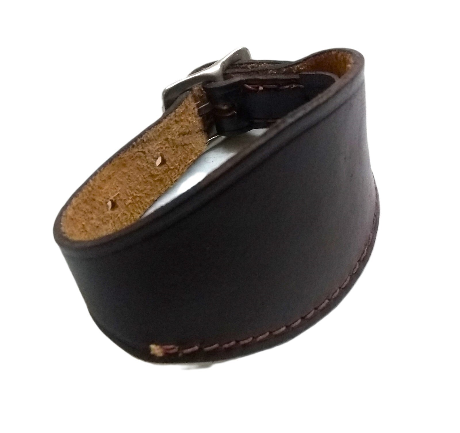 Army Rank Strap Dark Brown Heavy Duty British Pattern Leather On Size