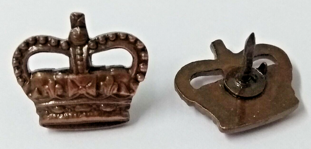 Shoulder Crowns Bronze 3/8" Subdued OFCs Crown 1 Pair NEW old Stock