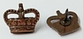 Shoulder Crowns Bronze 3/8" Subdued OFCs Crown 1 Pair NEW old Stock