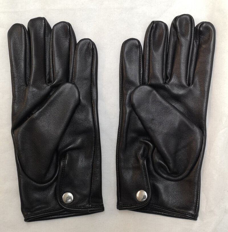 Black Leather Soft 3 Dart Parade Unlined Gloves