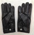 Black Leather Soft 3 Dart Parade Unlined Gloves