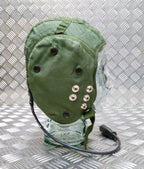 Flying Helmet Inner Type G Pilots Liner Green With Wire Loom