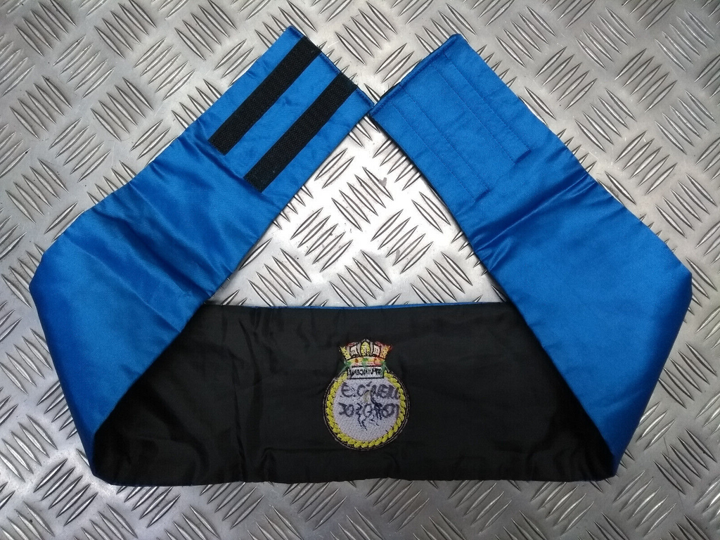 HMS Saint Vincent Blue Cummerbund Issue Mess Dress Waist up to 36"