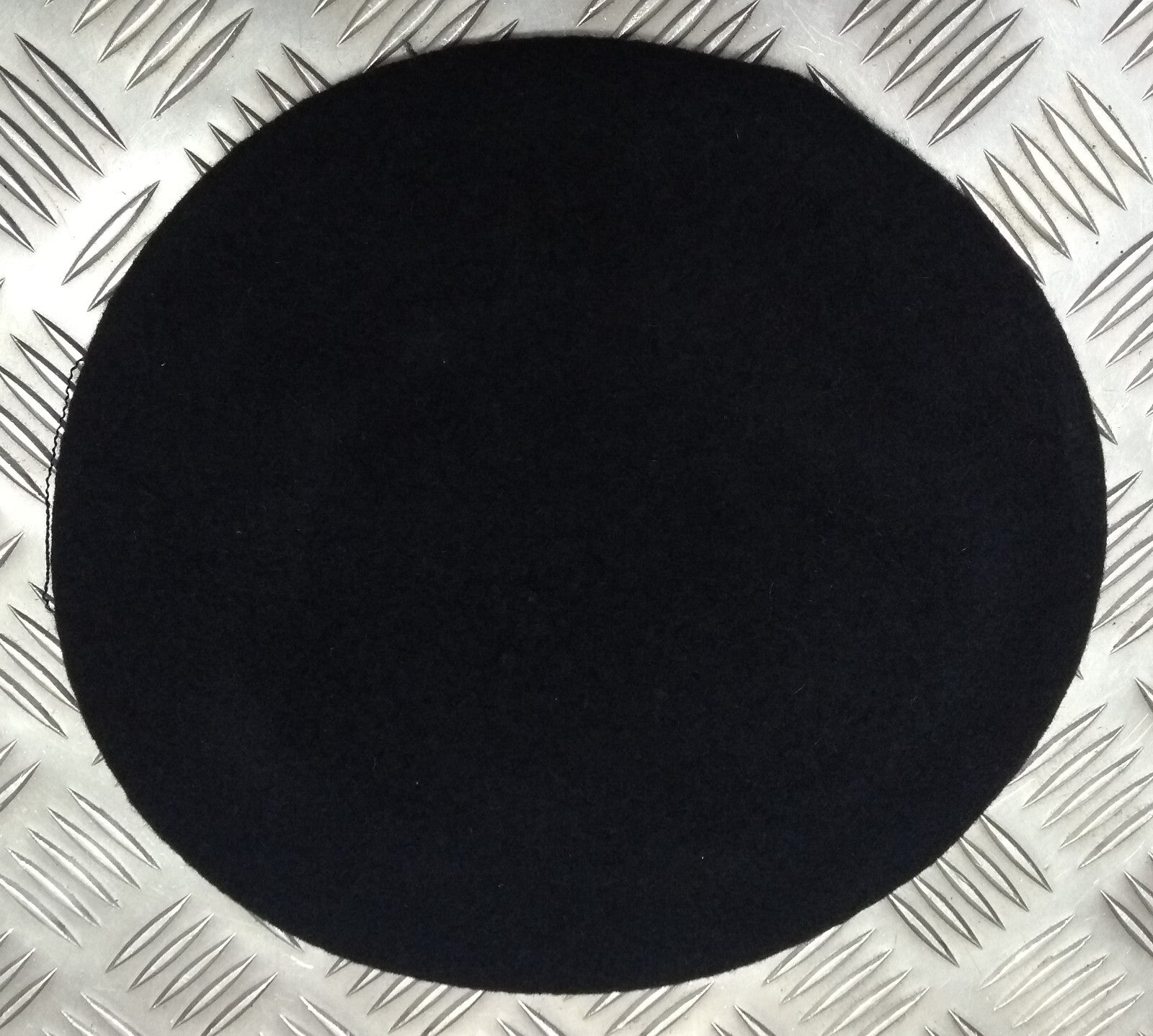 Naval Beret Wool With Leather Rim & Badge Eyelets NEW