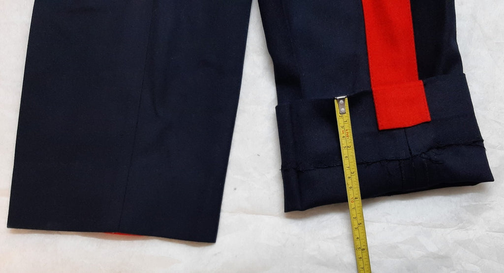 No1 Dress Trousers British Army Blues Pattern Other Ranks 2" Red Stripes W32"