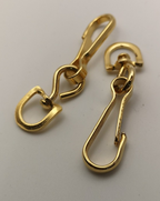 Lanyard Hooks/Clips Swivel Brass Coloured