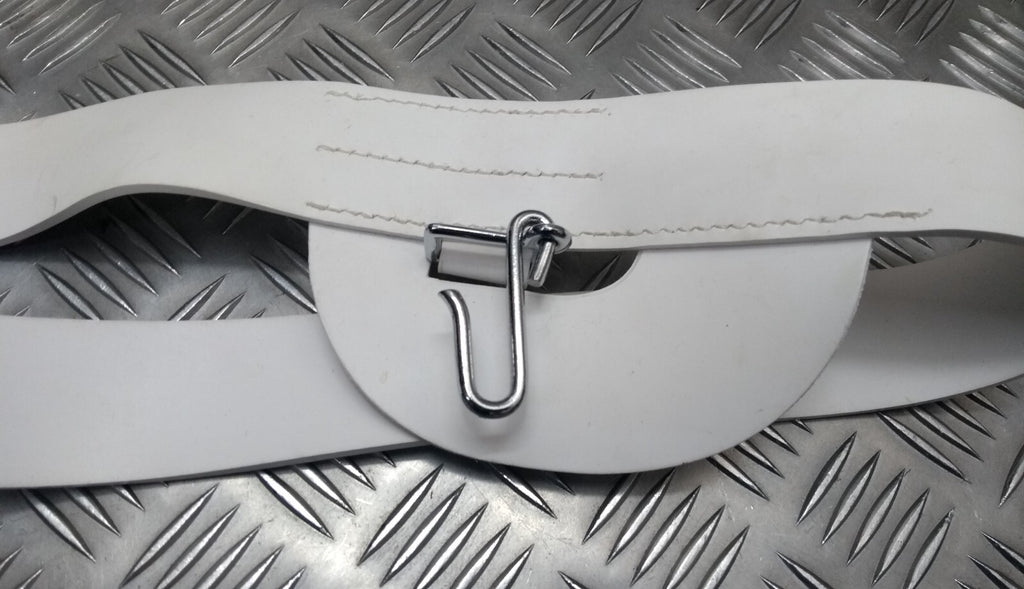 Vintage Air Belt White Pattern & Buckle Incomplete