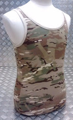 100% Cotton MTP Multi-Cam Camo Sleeveless Vest Singlet Tank Top All Sizes NEW