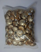 Genuine British Royal Marines RM Insignia No1 Dress Buttons Size 38L x 100 - NEW