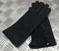 3 Dart Gloves Female Black Leather 3M Thinsulate Soft Lining Medium