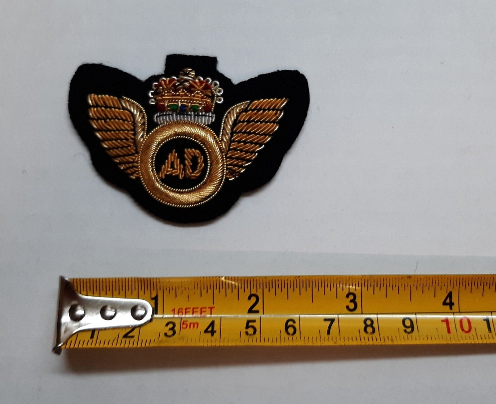 No1 Badge Air Despatch Wings (AD) British Forces Embroidered (Black) Arm Patch
