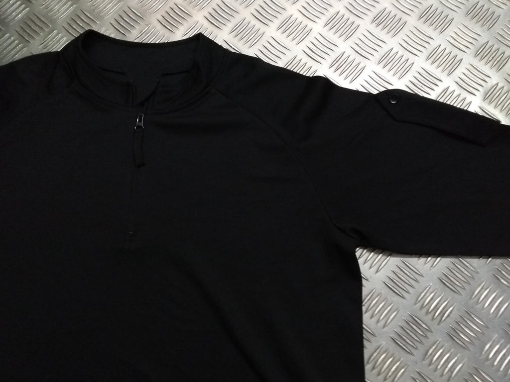 Black Technical Delta Stealth Self Wicking Technical Activewear Top Long Sleeve