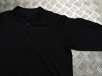 Black Technical Delta Stealth Self Wicking Technical Activewear Top Long Sleeve