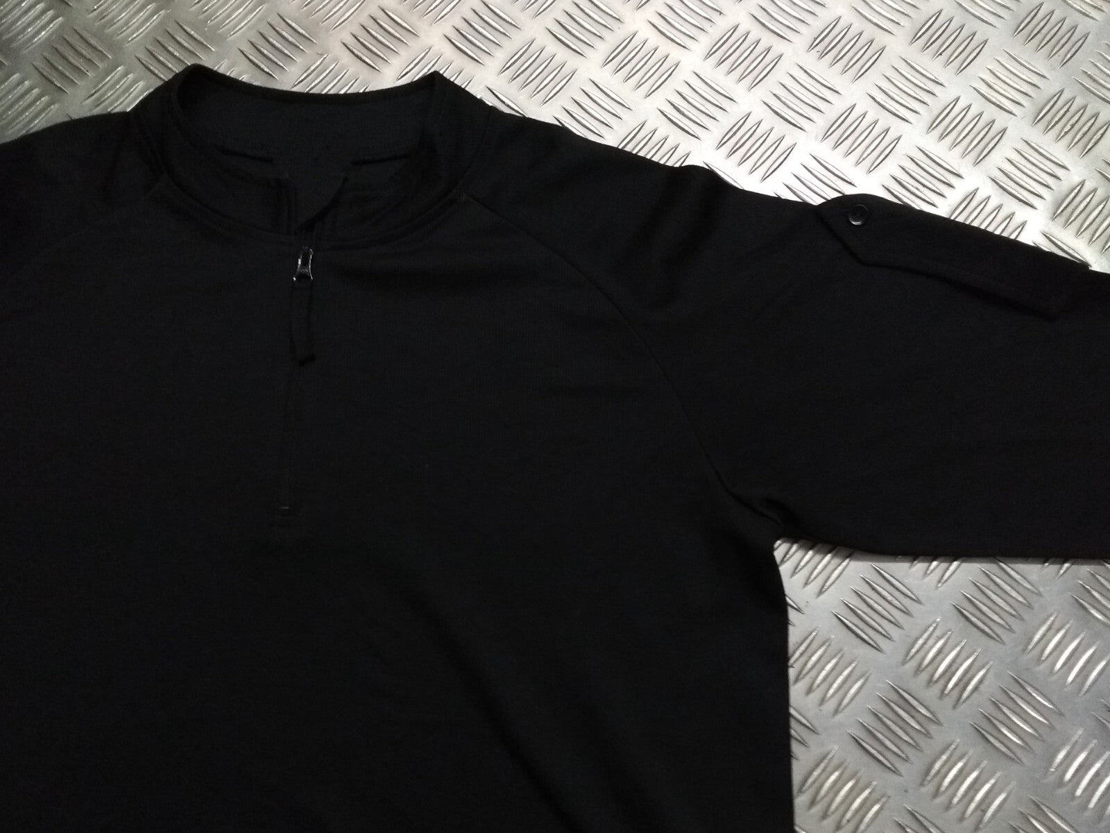 Black Technical Delta Stealth Self Wicking Technical Activewear Top Long Sleeve