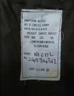 British Army No2 REME Regiment Dress Jacket Fully Buttoned With Insignia Patches