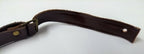 Chinstrap Dark Brown 3/8" Adjustable Leather Chin Strap Army Brown Coloured NEW