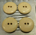 Ceremonial Buttons Ivorine 2 Hole Plastic Genuine Vintage Issue X4 18mm