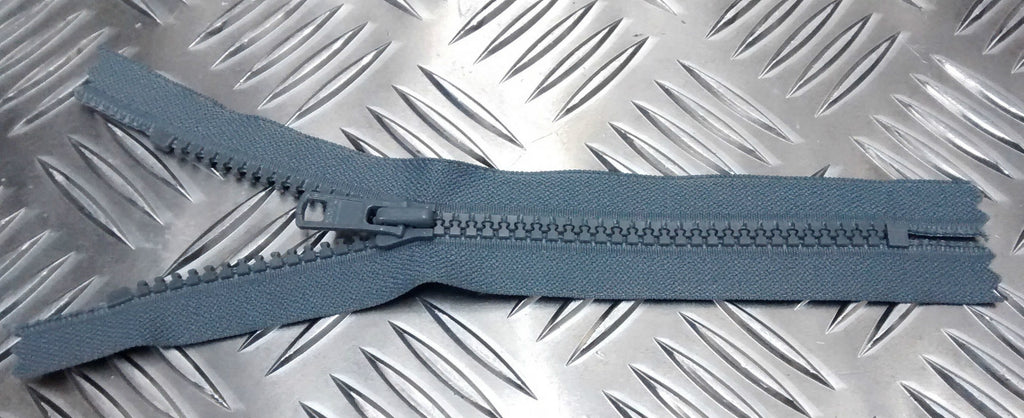 Genuine British 175mm Closed End Grey YKK Zip/Zipper Heavy Duty NEW x 5