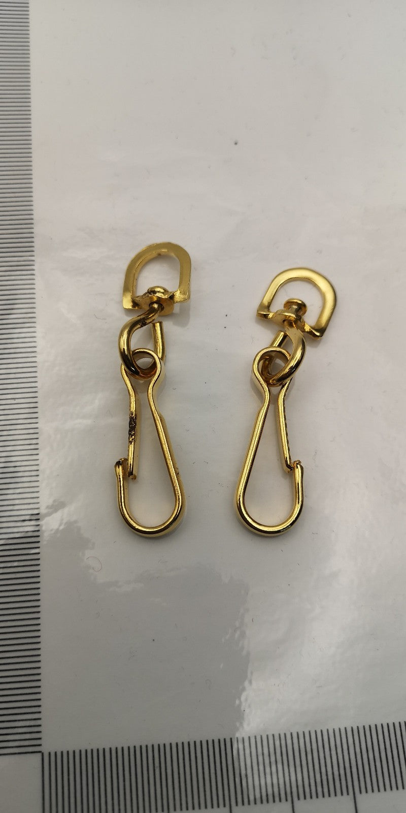 Lanyard Hooks/Clips Swivel Brass Coloured