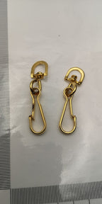 Lanyard Hooks/Clips Swivel Brass Coloured