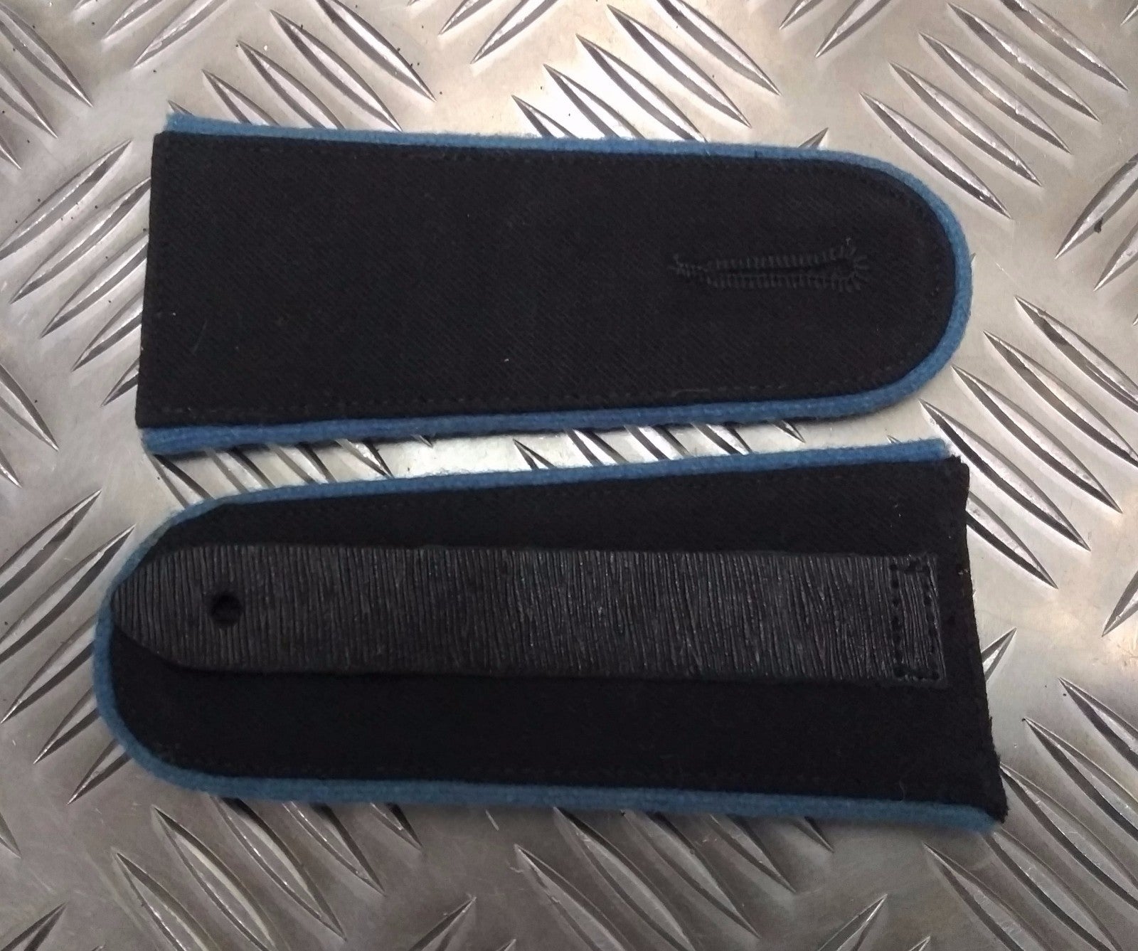 British Army No1 Dress Jacket Shoulder Straps Light Blue Pipe Used