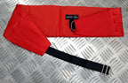 Genuine Vintage British Made Scarlet Red Pleated Mess Dress Cummerbund 36" X 4¼"