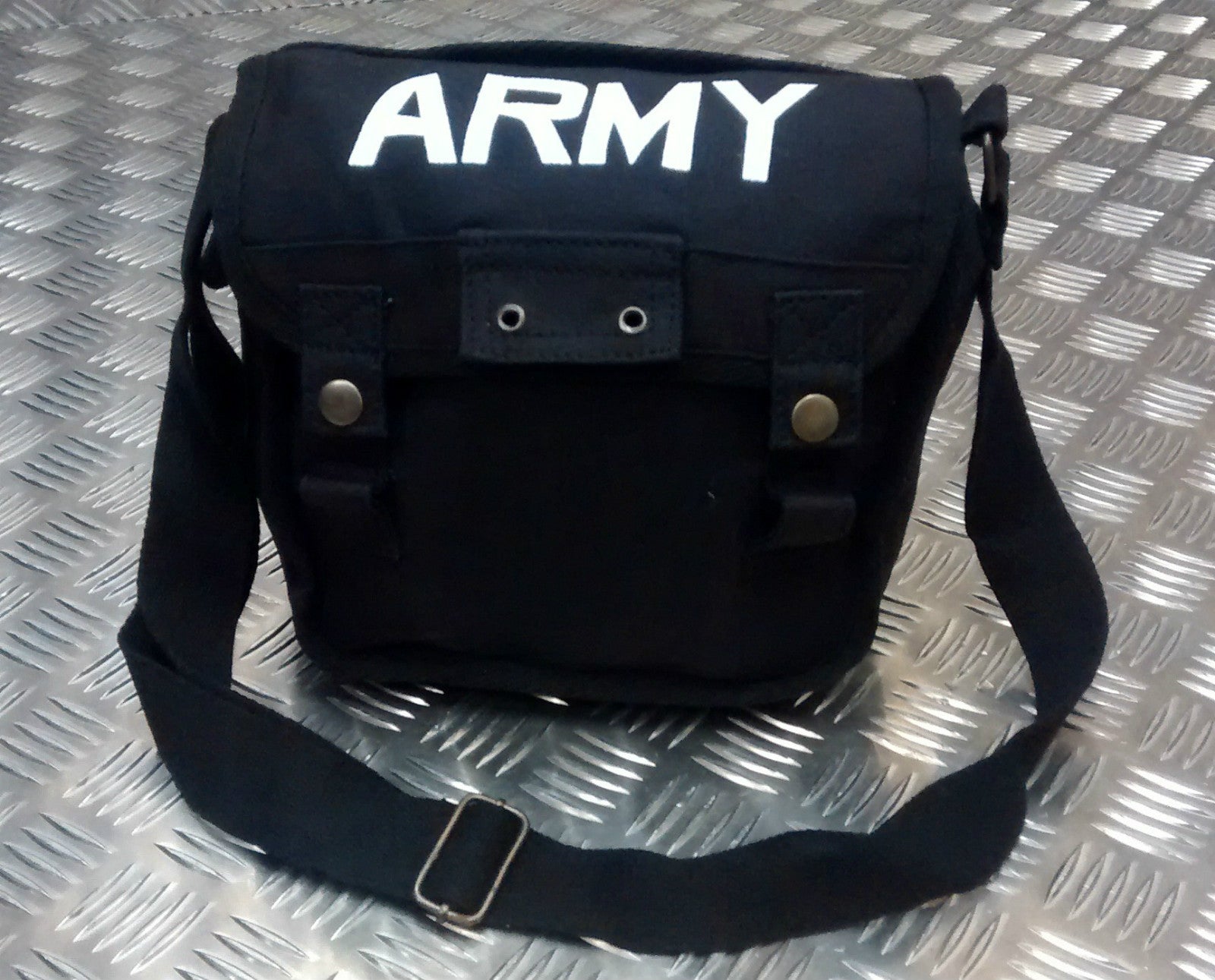 Military Style ARMY Canvas / Haversack Shoulder Bag Festival Asst Colours- NEW