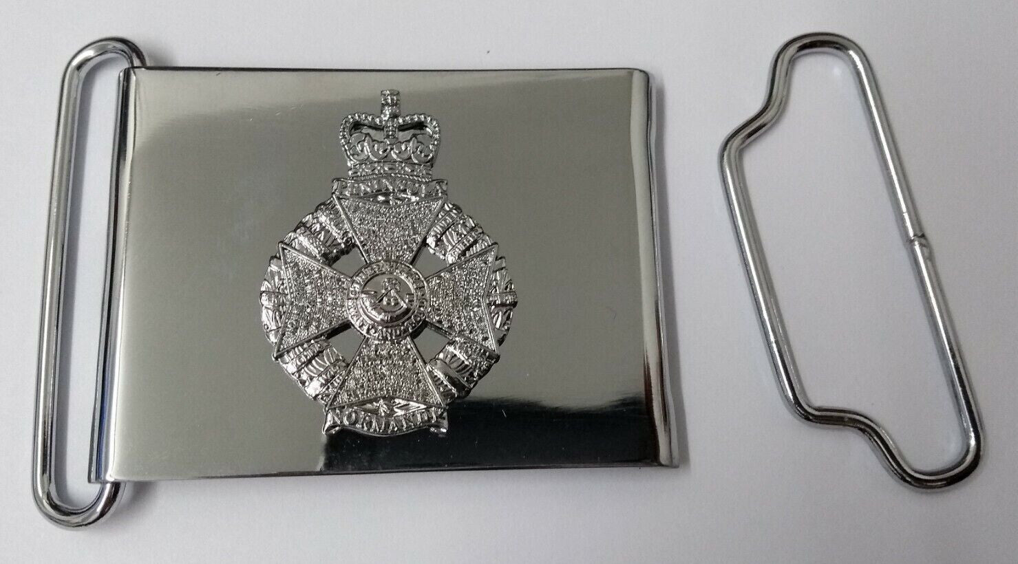 The Rifles Regiment Chrome Belt Buckle Ceremonial Genuine British Army - NEW