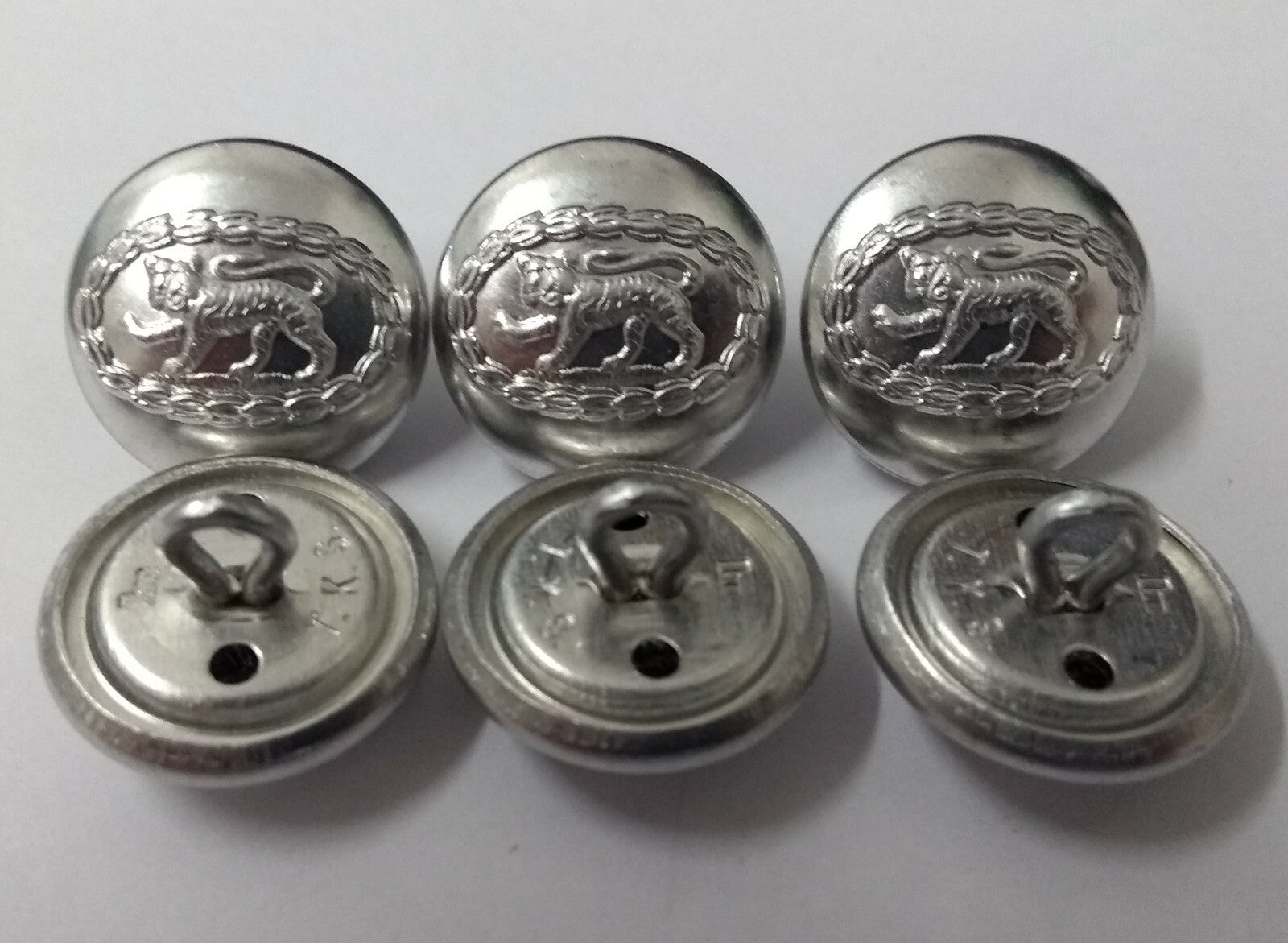 Genuine British Army Issue No1 / No2 Dress Royal Anglian Reg Silver Buttons 30L