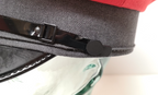 Red and Grey Canvas Plain Peaked Cap 57cm