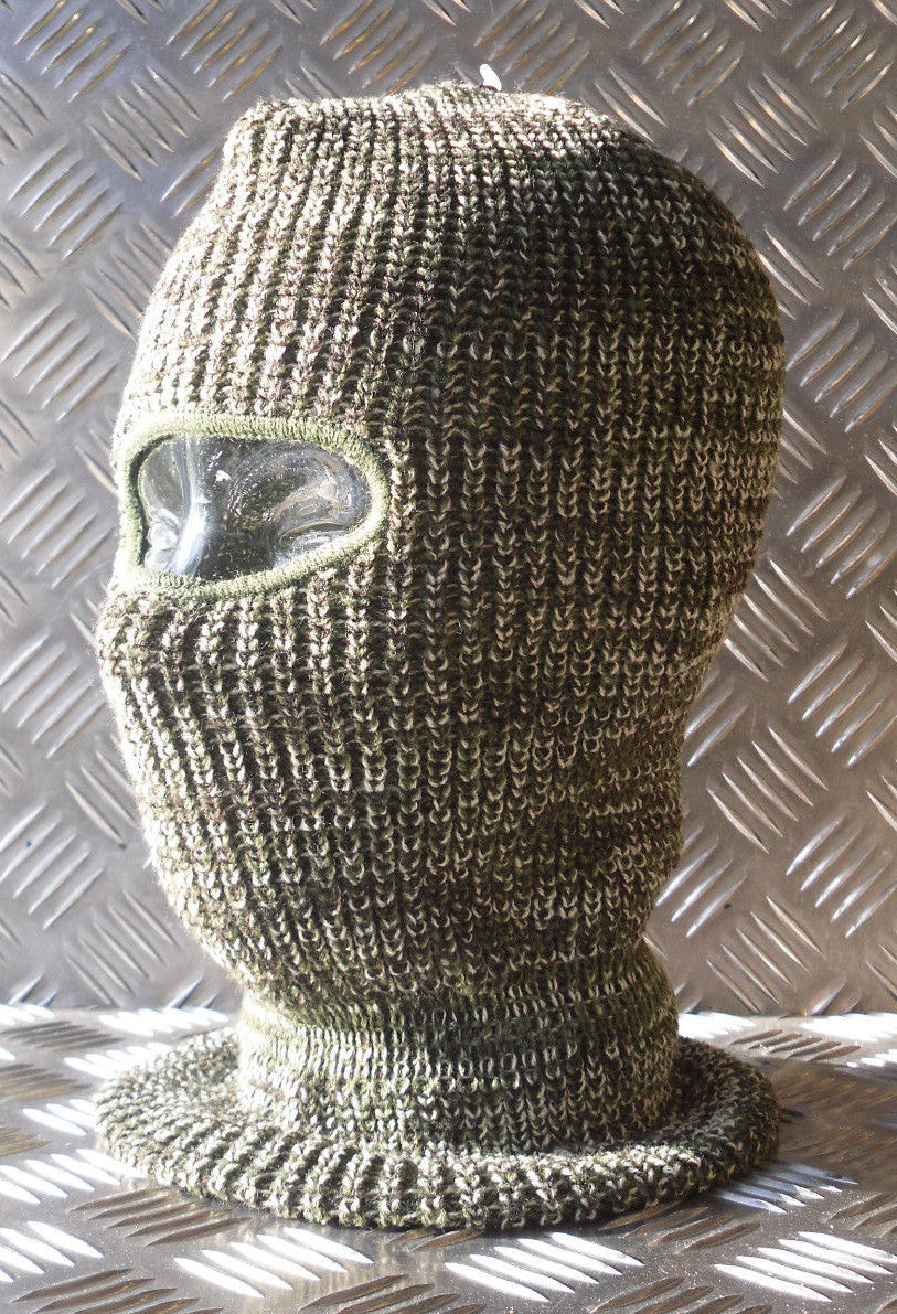 Brand New One (1) Hole Balaclava / Beanie Hat - Very Warm - Green Camouflage