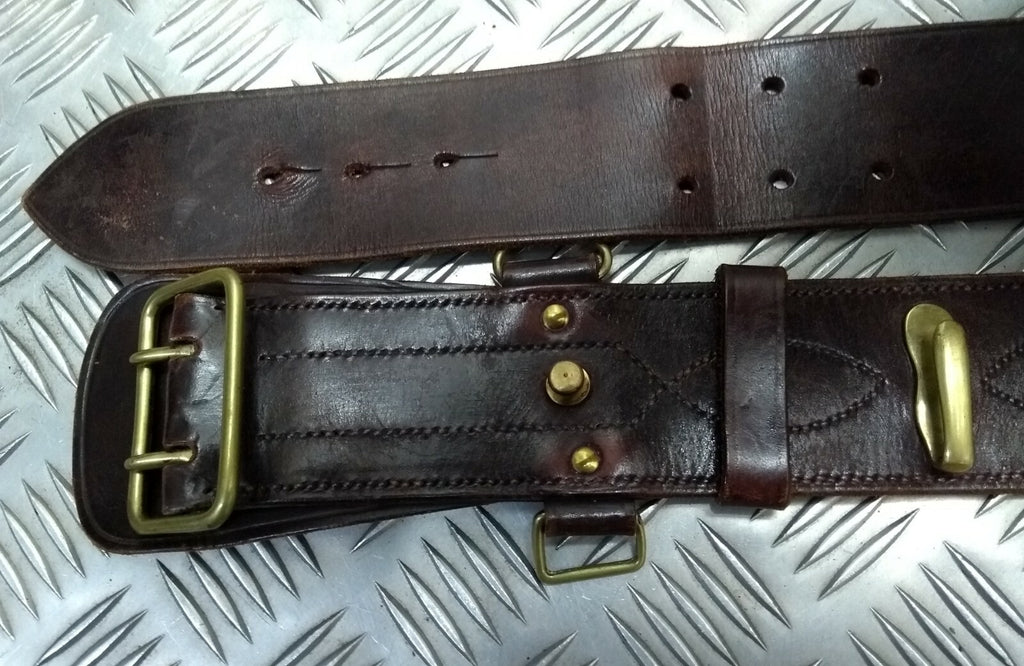 Vintage Sam Browne Belt Old Pattern British Made No Shoulder Strap